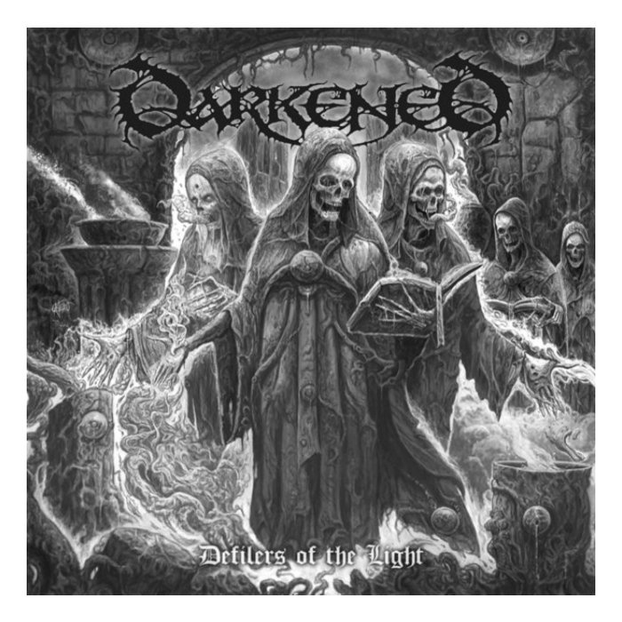 DARKENED - DEFILERS OF THE LIGHT (SILVER SWIRL VINYL)