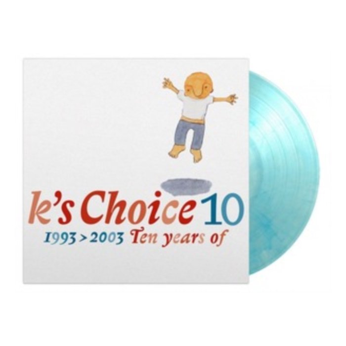 K'S CHOICE - 10 (1993-2003 TEN YEARS OF) (2LP/LIMITED/CRYSTAL CLEAR & BLUE MARBLED VINYL/180G/GATEFOLD/NUMBERED)