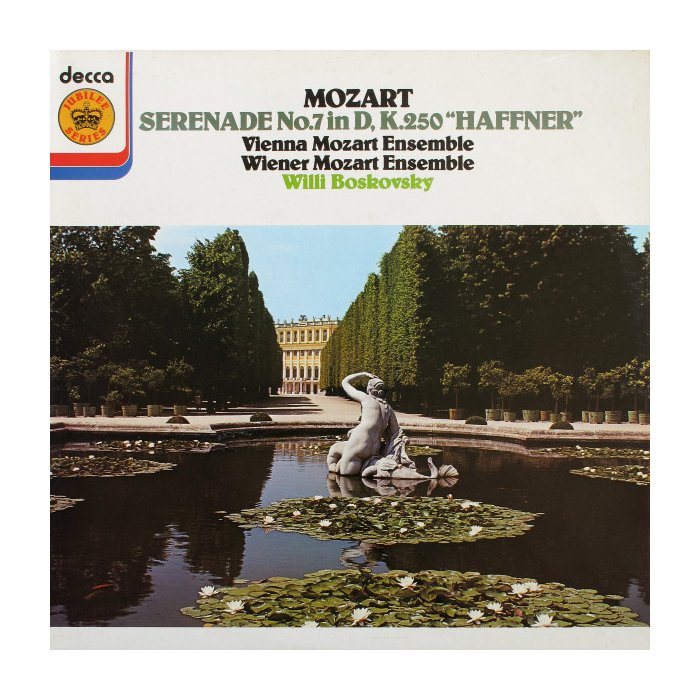 Mozart*, Vienna Mozart Ensemble* = Wiener Mozart Ensemble, Willi Boskovsky ‎– Serenade No.7 In D, K.250 "Haffner"