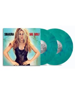 SHAKIRA - SHE WOLF (2LP/SEA GLASS ADORNED WITH TURQUOISE SWIRLS VINYL)