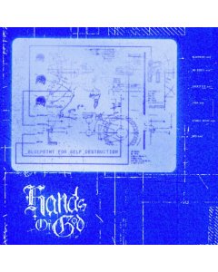 HANDS OF GOD - BLUEPRINT FOR SELF DESTRUCTION (CLEAR/TRANSPARENT BLUE BUTTERFLY VINYL)