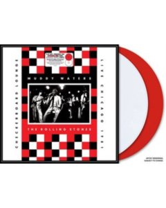 MUDDY WATERS; ROLLING STONES - LIVE AT CHECKERBOARD LOUNGE CHICAGO 1981 (OPAQUE RED VINYL & OPAQUE WHITE VINYL)