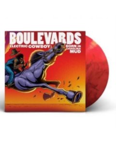 BOULEVARDS - ELECTRIC COWBOY: BORN IN CAROLINA MUD (RED & BLACK SWIRL VINYL) (I)