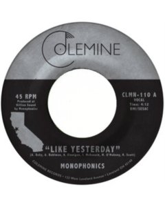 MONOPHONICS - LIKE YESTERDAY / FREEDOM (CLEAR VINYL)