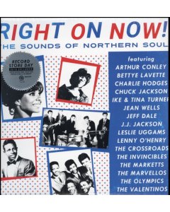 VARIOUS ARTISTS - RIGHT ON NOW! THE SOUNDS OF NORTHERN SOUL (RED WHITE & BLUE SWIRL VINYL)