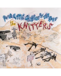 KNITTERS - POOR LITTLE CRITTER ON THE ROAD (BLUE VINYL) (I)