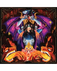 DEVIL MASTER - SATAN SPITS ON CHILDREN OF LIGHT (NEON VIOLET W/ ORANGE, MUSTARD YELLOW & CYAN BLUE SPLATTER VINYL)