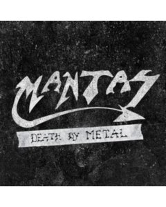 MANTAS - DEATH BY METAL (WHITE WITH BLACK SPLATTER VINYL)