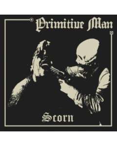 PRIMITIVE MAN - SCORN (BLACK ICE WITH HEAVY BONE WHITE SPLATTER VINYL)