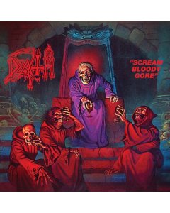 DEATH - SCREAM BLOODY GORE (NEON VIOLET, BONE WHITE & RED  TRI COLOR MERGE WITH SPLATTER VINYL)