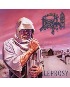 DEATH - LEPROSY REISSUE (HOT PINK, BONE WHITE & BLUE JAY TRI COLOR MERGE WITH SPLATTER VINYL)