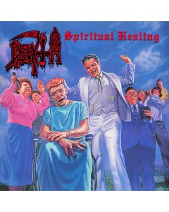 DEATH - SPIRITUAL HEALING - REISSUE (RED, CYAN BLUE & BLACK TRI COLOR MERGE WITH SPLATTER VINYL)