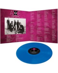 AXE - LIVING ON THE EDGE (BLUE VINYL)