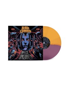 BLOOD COMMAND - PRAISE ARMAGEDDONISM (ORANGE / PURPLE HALF & HALF COLOUR VINYL) (I)