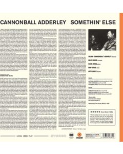 ADDERLEY,CANNONBALL - SOMETHIN ELSE (1 BONUS TRACK) (LIMITED 180G/DMM SOLID ORANGE COLORED VINYL)