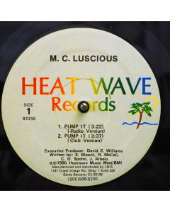 Pump It (Radio Version); MC Luscious - Pump It (Club Version)  /  MC Luscious - Pump It (Instrumental); MC Luscious - Pump It (Bonus Beats)
