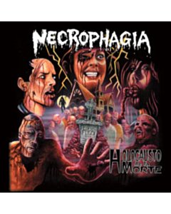 NECROPHAGIA - HOLOCAUSTO DE LA MORTE (STRIPED GRIMACE PURPLE/BABY PINK/OXBLOOD VINYL)