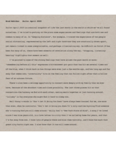 MEHLDAU,BRAD - SUITE: APRIL 2020