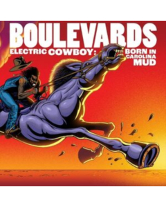 BOULEVARDS - ELECTRIC COWBOY: BORN IN CAROLINA MUD (RED & BLACK SWIRL VINYL) (I)