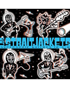 Supersonic Guitars In 3-D (Clear With Red & Blue Swirl Vinyl) - Los Straitjackets