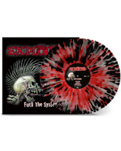 EXPLOITED - FUCK THE SYSTEM (CLEAR W RED & BLACK SPLATTER VINYL)