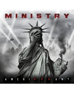 MINISTRY - AMERIKKKANT (GREY W/ BLACK & WHITE SPLATTER VINYL)
