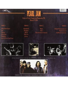 PEARL JAM - LIVE AT CIVIC CENTER IN PENSACOLA FL MARCH 9TH 1994 (YELLOW VINYL)