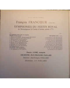 Preowned - François Francœur - Symphonies Du Festin Royal