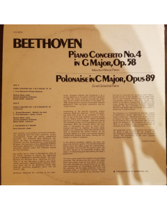 Preowned - Ludwig van Beethoven - Piano Concerto No. 4 In G Major, Op.58 / Polonaise In C Major, Opus 89
