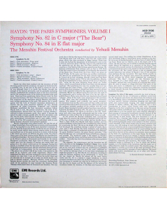 Preowned - Joseph Haydn, Yehudi Menuhin, Menuhin Festival Orchestra - The "Paris" Symphonies, Volume 1: No. 82 ("The Bear") / No. 84