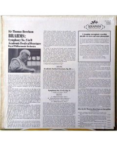 Preowned - Johannes Brahms / Sir Thomas Beecham, Royal Philharmonic Orchestra ‎– Symphony No. 2 In D / Academic Festival Overture