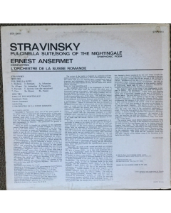 Preowned - Igor Stravinsky - Ernest Ansermet, L'Orchestre De La Suisse Romande - Pulcinella Suite / Song Of The Nightingale 