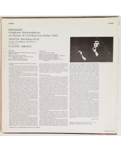 Preowned - Paul Hindemith, Leoš Janáček, London Symphony Orchestra, Claudio Abbado - Symphonic Metamorphoses On Themes Of Weber / Sinfonietta
