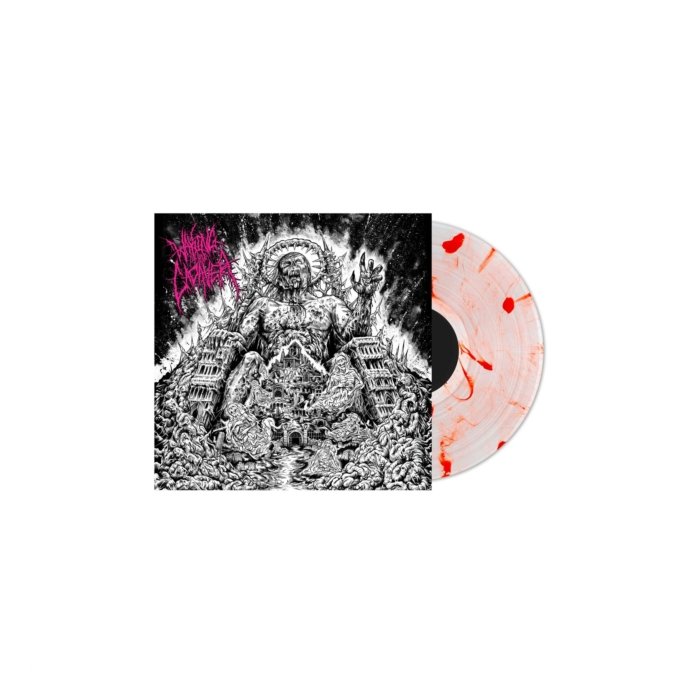 WAKING THE CADAVER - AUTHORITY THROUGH INTIMIDATION (BLOOD SPLATTERED SATISFACTION VINYL)