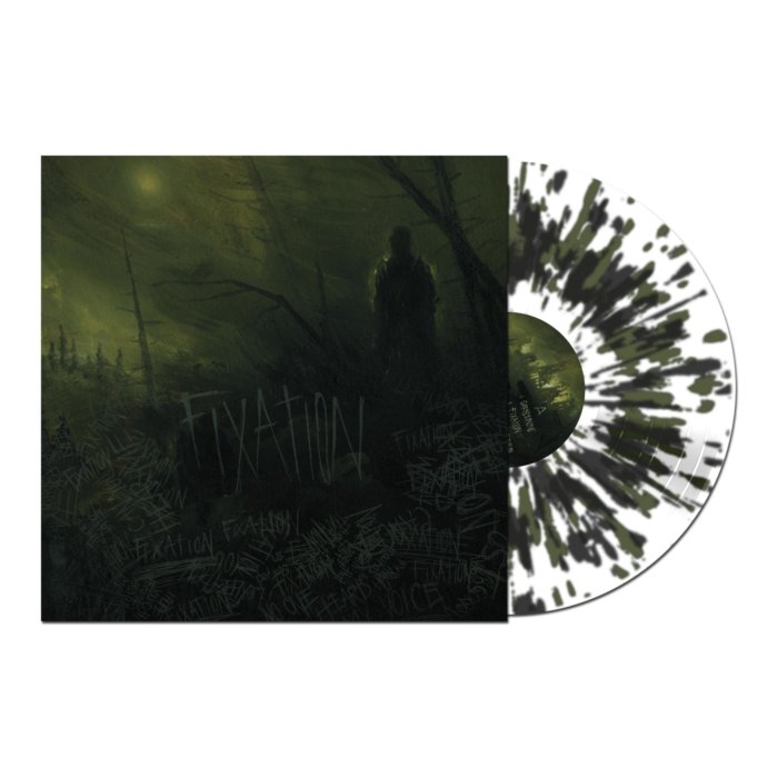 EMBER. THE ASH - FIXATION (WHITE W/ BLACK & FOREST GREEN SPLATTER VINYL)