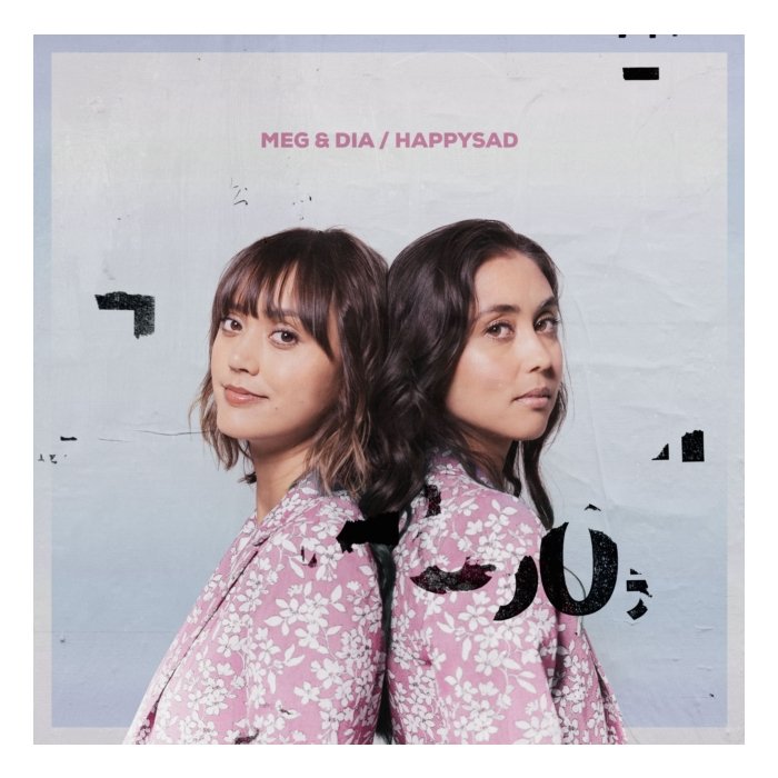 MEG & DIA - HAPPYSAD (CLEAR WITH BABY PINK & BABY BLUE SPLATTER VINYL) (I)