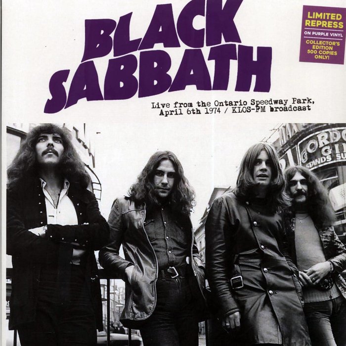 Black Sabbath - Live From The Ontario Speedway Park, April 6th 1974: KLOS-FM Broadcast (ltd. 500 copies made) (purple vinyl)