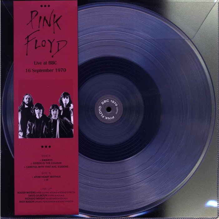 Pink Floyd - Live At BBC 16 September 1970 (ltd. 500 copies made) (clear vinyl)