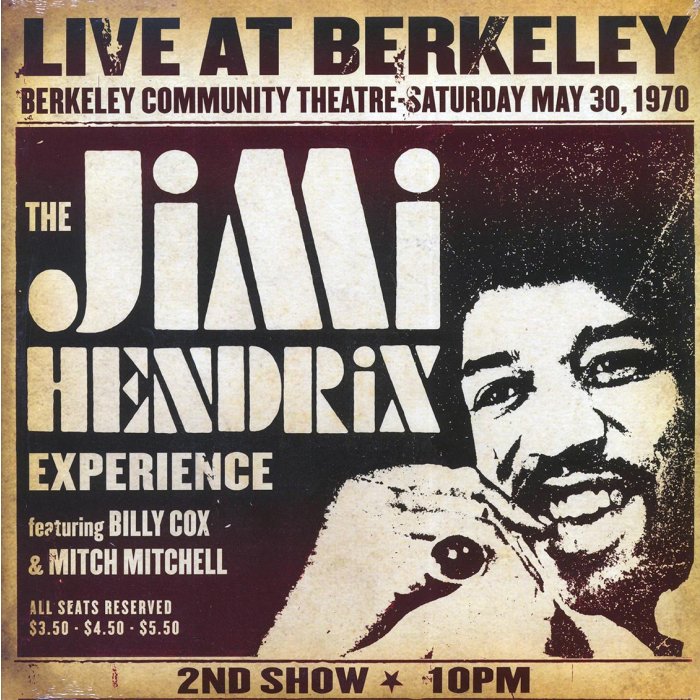 The Jimi Hendrix Experience - Live At Berkeley: Berkeley Community Theatre Saturday May 30, 1970 (2xLP) (180g) (remastered)