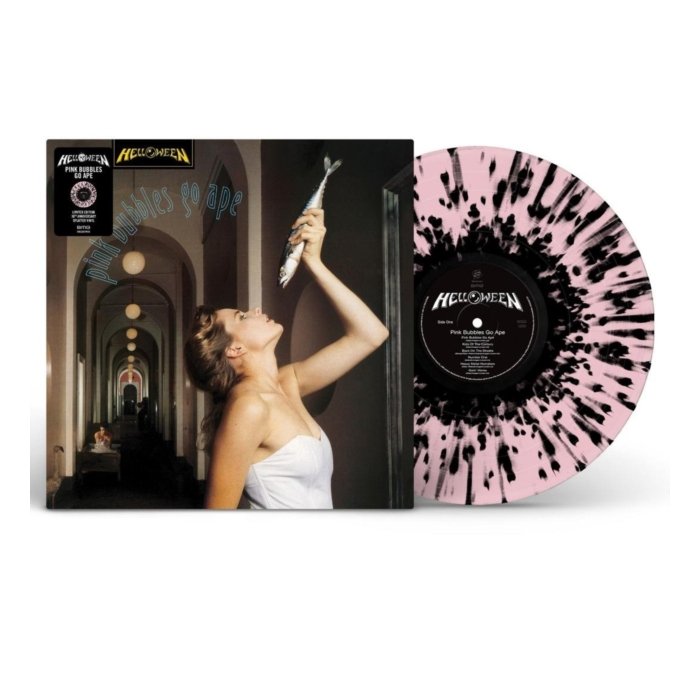 HELLOWEEN - PINK BUBBLES GO APE (30TH ANNIVERSARY/LIMITED/PINK & BLACK SPLATTER VINYL) (I)