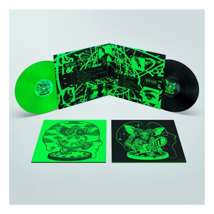 NITE FLEIT - DAY FLEIT / NIGHT FLEIT (2LP/FLUORESCENT GREEN & BLACK VINYL)