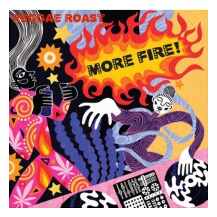 REGGAE ROAST - MORE FIRE! (2LP/LIMITED/FLAMING VINYL/180G/2 PRINTED INNERSLEEVES/GATEFOLD/NUMBERED/IMPORT)