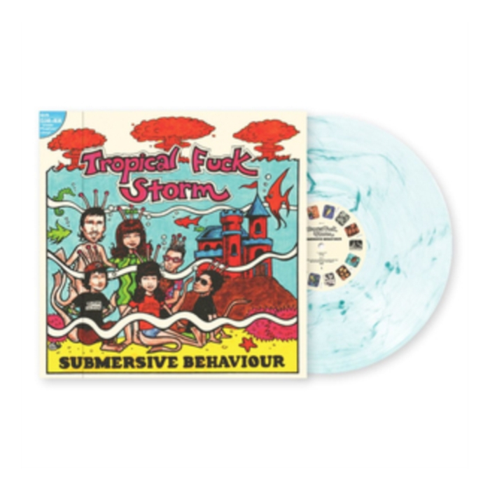 TROPICAL FUCK STORM - SUBMERSIVE BEHAVIOUR (CLEAR & AQUA BLUE SMOKE VINYL)