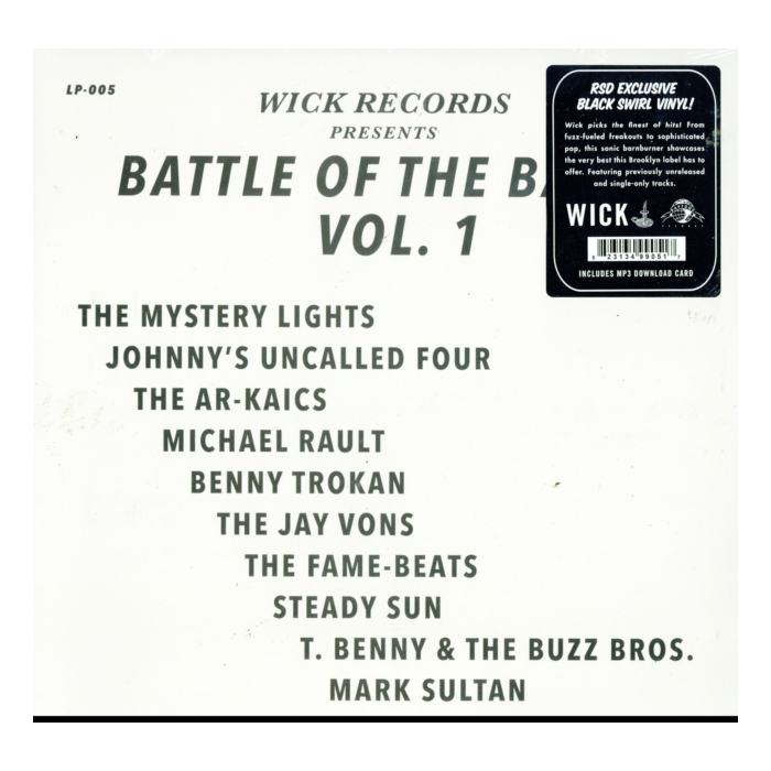 VARIOUS ARTISTS - WICK RECORDS PRESENTS BATTLE OF THE BANDS VOL. 1 (BLACK SWIRL VINYL) (RSD)