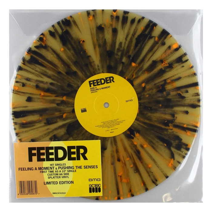 FEEDER - FEELING A MOMENT / PUSHING THE SENSES (10INCH SPLATTER VINYL PVC BAG) (I)