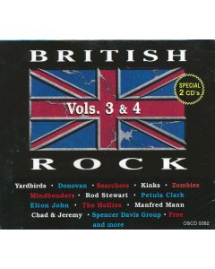 Rod Stewart, The Zombies, Manfred Mann, The Kinks, Etc. - British Rock Volumes 3 & 4 (20 tracks) (2xCD)