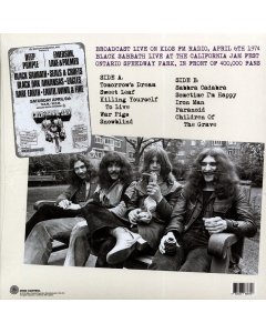 Black Sabbath - Live From The Ontario Speedway Park, April 6th 1974: KLOS-FM Broadcast (ltd. 500 copies made) (purple vinyl)