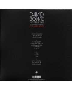 David Bowie - Montreal 1983 Volume 2: The Canadian Broadcast (2xLP)