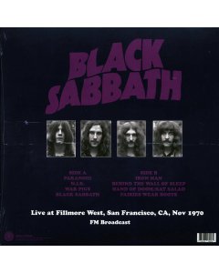 Black Sabbath - Live At Fillmore West, San Francisco, CA, Nov 1970 FM Broadcast