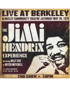 The Jimi Hendrix Experience - Live At Berkeley: Berkeley Community Theatre Saturday May 30, 1970 (2xLP) (180g) (remastered)